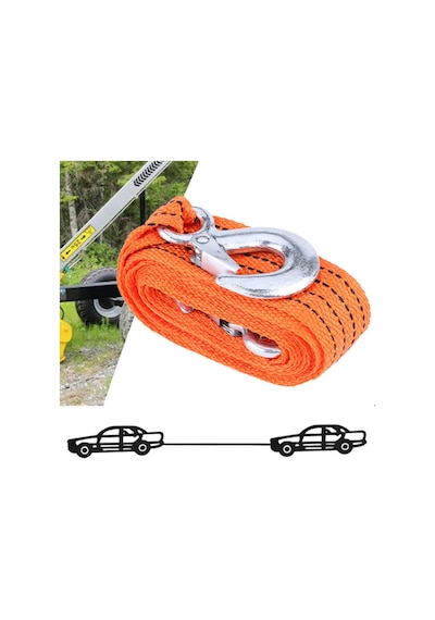 Polyester 2 Tonluk Araç Çekme Halatı Bez 3 Metre