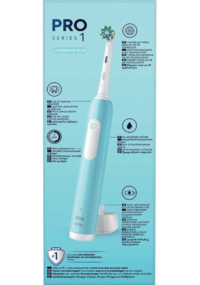 Oral-B Pro Series 1 Elektrikli Diş Fırçası Mavi + 1 Diş Fırçası Başlığı