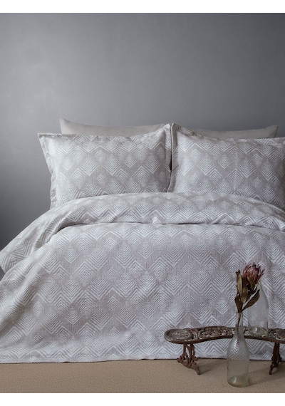 Bedline Tek Yatak Örtüsü Çift Kişilik Areca Vizon 230x240 Cm