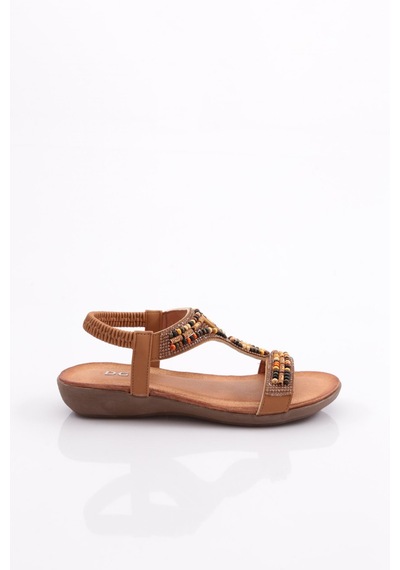 Dgn 2045 Kadin Sandalet Taba