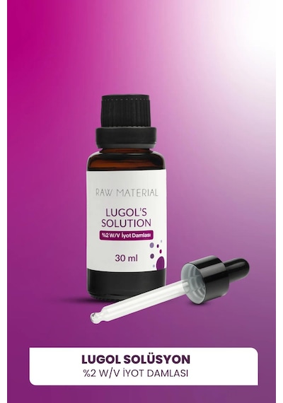 Raw Material Lugol Çözeltisi %2'lik 30 Ml 2 Adet