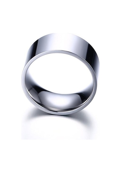 Chavin 10Mm. Geniş Parlak Gri Bayan Erkek Çelik Alyans Yüzük Dt01 Chavin 10Mm. Geniş Parlak Gri Bayan Erkek Çelik Alyans Yüzük Dt01
