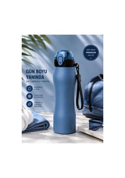 750 Ml Çelik Matara 5 Renk Seçeneği Çok Renkli