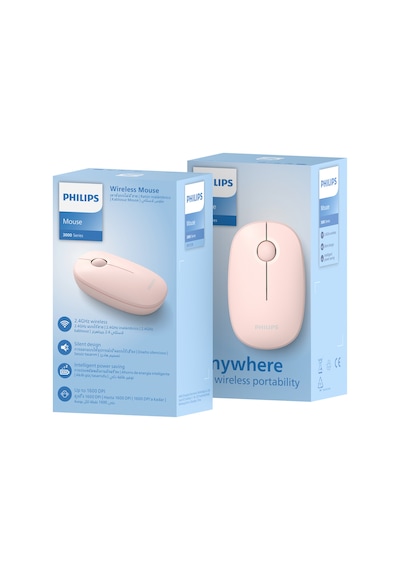 Philips SPK7378 Kablosuz 1600DPI 3 Tuşlu Optik Sessiz Mouse