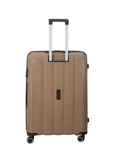Mçs 3lü Set Kırılmaz Silikon Seyahat Valizi Bavulu V305 Şampanya/acıkahve Bej
