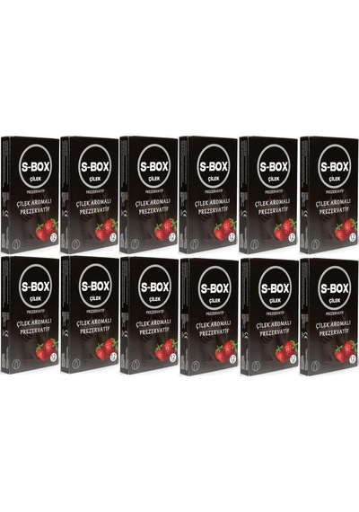 S-Box Çilek Aromalı Prezervatif 12'li x 12