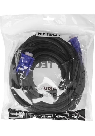 Hytech Ht-vga15 15 Pin Erkek/erkek 15 Metre Vga Görüntü Aktarma Kablosu