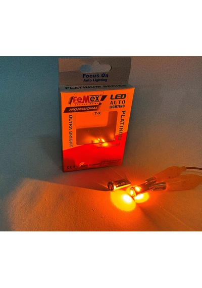 Femex Platinum Turuncu T10 3smd Csp Chipset Led Ampul Aktif Canbus