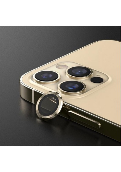 Binano Metal Ring Apple Uyumlu iPhone 13/13 Mini Gold Kamera Koruyucu