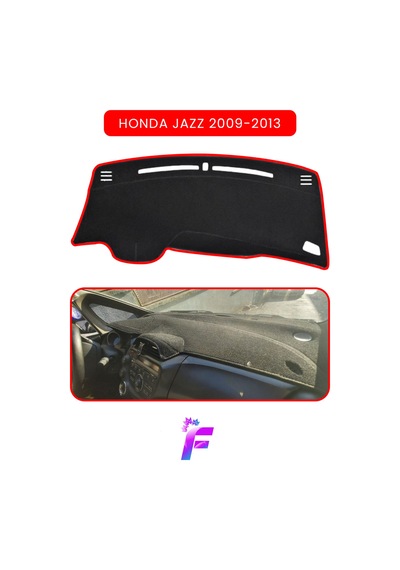 Honda Jazz 2009-2013 Torpido Örtüsü Güneşten Korur Kolay Montaj Tam Uyum Tc33 Kırmızı