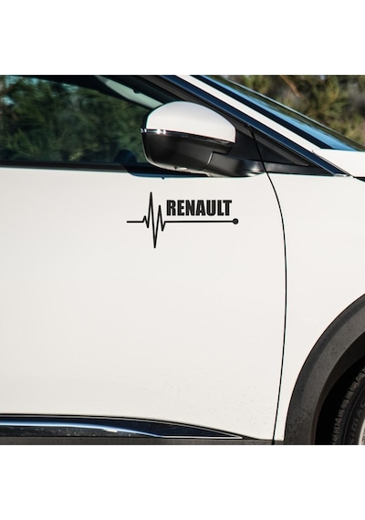 Renault Alpine Sticker Sol Sağ Yan Ayna Altı Araç Markalı Sticke