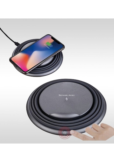 Kişiye Özel 8494 Wireless Şarjlı Gece Lambası Çok Renkli