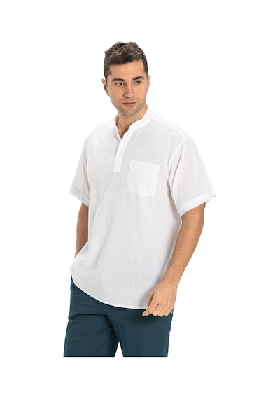 Eliş Şile Bezi Büyük Beden Şile Bezi Kısa Kol Tek Cepli Hakim Yaka Erkek Yazlık Tshirt Beyaz 3001-Beyaz Eliş Şile Bezi Büyük Beden Şile Bezi Kısa Kol Tek Cepli Hakim Yaka Erkek Yazlık Tshirt Beyaz 3001-Beyaz