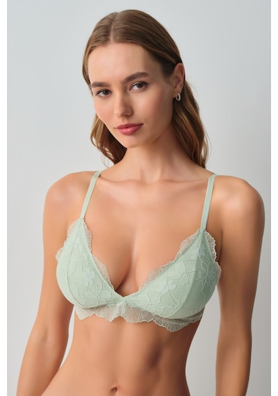 Suwen Scarlet Dantelli Üçgen Bralet Sütyen Wsl10110201298 Su Yeşili