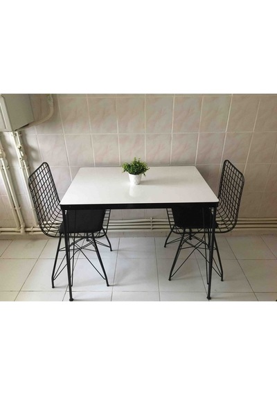 Avvio 60x90 Ezgi 2 Kişilik Yemek Masası Takımı-mutfak Masası Takımı-beyaz Oval Kenar Beyaz Avvio 60x90 Ezgi 2 Kişilik Yemek Masası Takımı-mutfak Masası Takımı-beyaz Oval Kenar Beyaz