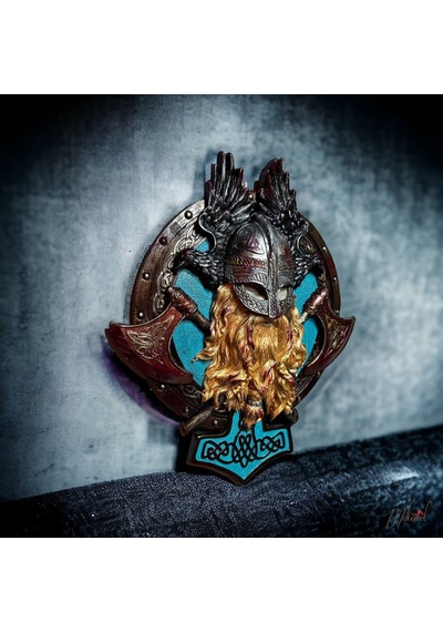 Valhalla Duvara Asma Tasarımı, Vikingler, Kırmızı Kan Sıçraması