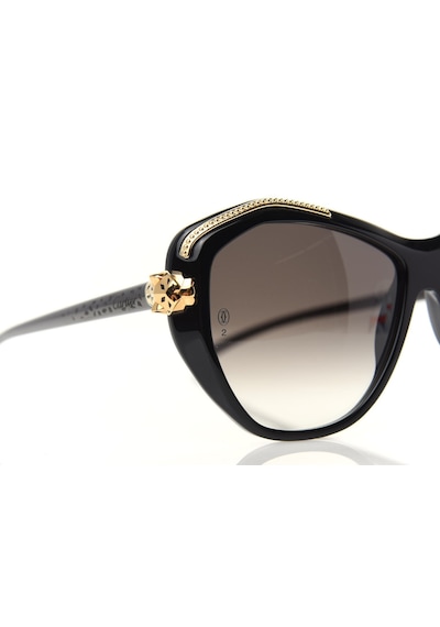Cartier Panthere Dark Brown Cat Eye Polarize Kahverengi Kadın Güneş Gözlüğü T8201076 Kahverengi - Siyah Cartier Panthere Dark Brown Cat Eye Polarize Kahverengi Kadın Güneş Gözlüğü T8201076 Kahverengi - Siyah