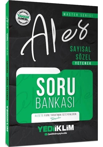 Yediiklim Yayınları Ales Sayısal Sözel Yetenek Soru Bankası