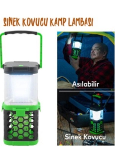 Klaus Kamp Lambası 3w 200 Lumen 1200mah Uv Mor Işıklı Sineklikli Mor