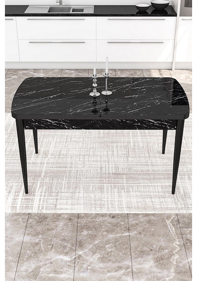 Canisa Kor Serisi 70x114 Açılabilir Mutfak Masası Takımı Siyah Mermer Desen Masa 6 Kiremit Sandalye Masa Siyah Mermer Desen Sandalye Kiremit Canisa Kor Serisi 70x114 Açılabilir Mutfak Masası Takımı Siyah Mermer Desen Masa 6 Kiremit Sandalye Masa Siyah Mermer Desen Sandalye Kiremit