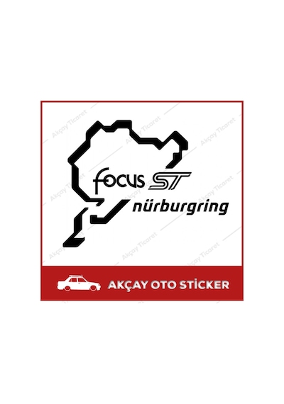 Her Araca Uygun Nürburgring Sticker Nürburgring Oto Sticker (250431009)
