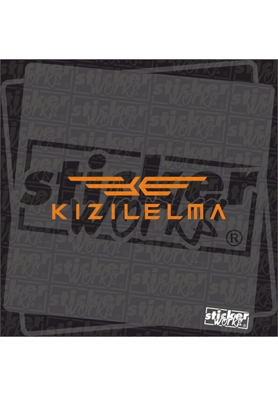 Kızılelma Hologram Sticker Turuncu