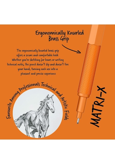 Scrikss Office Matri-x Versatil 0.5 Mm Turuncu Şeffaf Amb Genel