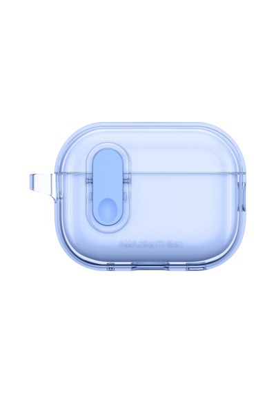 Apple Uyumlu AirPods Pro 2 Kılıf Amazingthing Magnetik Kilit Tasarımlı Minimal Serisi Kılıf Mavi