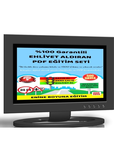 %100 Garantili Ehliyet Aldıran Pdf Eğitim Seti