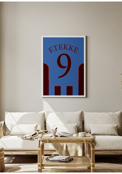 F.tekke 9 Poster Tablo Beyaz Çerçeveli
