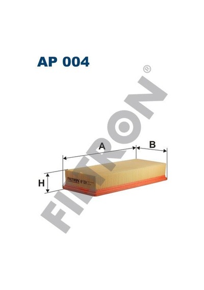 Fıltron Ap004 Hava Filtresi Audi 80 (89/8C. B3+B4) 1.6 D 54Hp 09/86-08/91