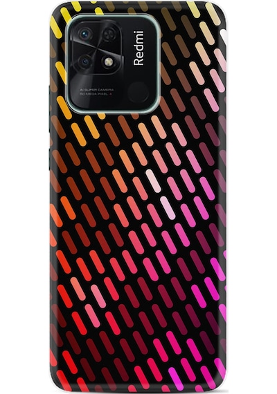 Xiaomi Redmi 10C Kılıf Resimli Desenli Silikon Platinium Series Line Neon 2 1842