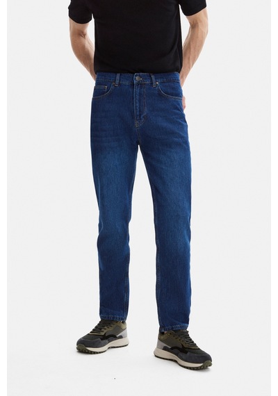 Backandbond Lacivert Tapered Fit Denim Pantolon Çok Renkli