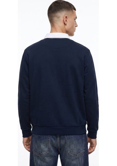 Mustang Lacivert Erkek Sweatshirt M6wm-swt1024