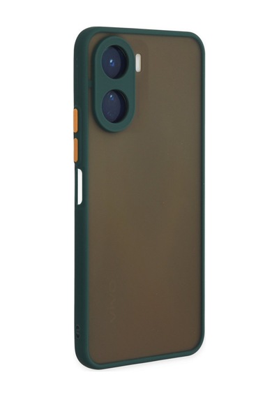 Vivo Y16 Uyumlu Kılıf Montreal Silikon Kapak - Yeşil