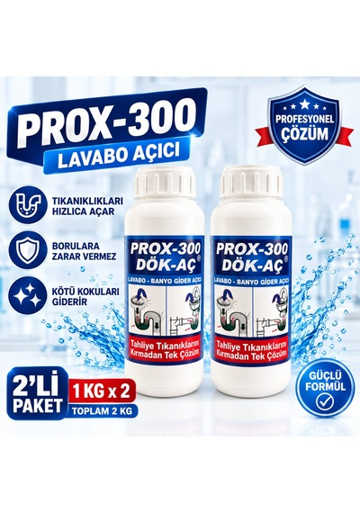 Prox -300 2'li Dök-aç Lavabo-banyo-wc Gider Açıcı 1kg
