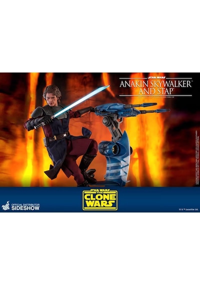 Hot Toys Anakin Skywalker and STAP Sixth Scale Figure Set - TMS20 906795 - The Clone Wars