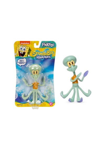 Nickelodeon Spongebob Squarepants Flexfigs Sünger Bob 4 Lü Set Esnek Hareketli Figürler - 10 Cm Sünger Bob