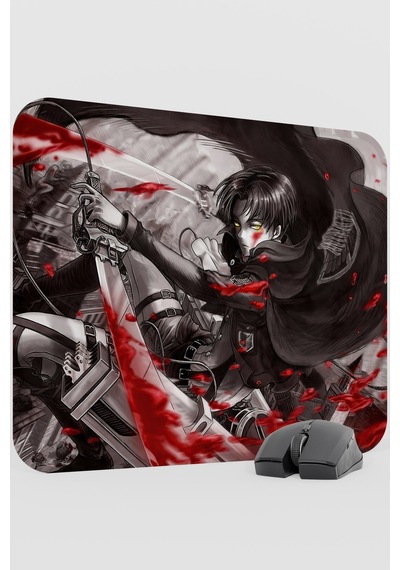 Levi Ackerman Anime V3 - 48x40 Xl Gaming Kauçuk Kaymaz Taban Mouse Pad Fare Altlığı