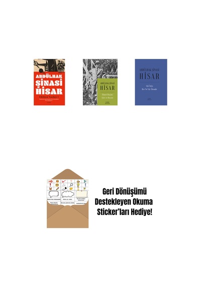 Edebiyat Yazıları - 1 + Ahmet Haşim: Şiiri Ve Hayatı + Aşk İmiş Her Ne Vâr Âlemde Ciltli + Okuma Sticker'ları