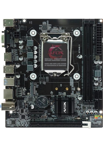 Afox Ih81d3-ma2-v2 H81 2xddr3 Vga+hdmı 1x M.2 Nvme Gen3 1150 Pın Anakart