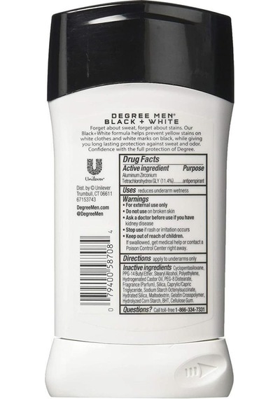 Degree Men Ultraclear Black + White Erkek Stick Deodorant 76 g