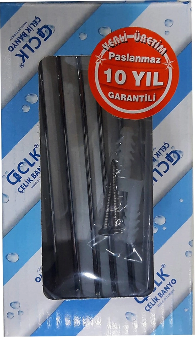 Çelik Banyo Paslanmaz Pirinç Kutup 8x12 Cm Montajlı Sabunluk Krom