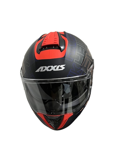 Axxis Hawk SV Evo Cubik C4 Matt Fluor Motosiklet Kaskı Siyah Turuncu