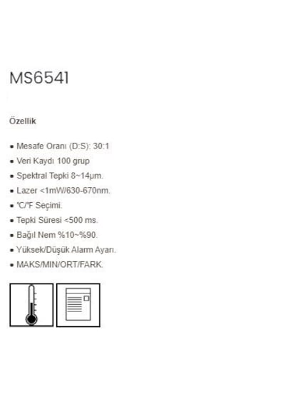 Mastech Ms6541 Infrared Termometre