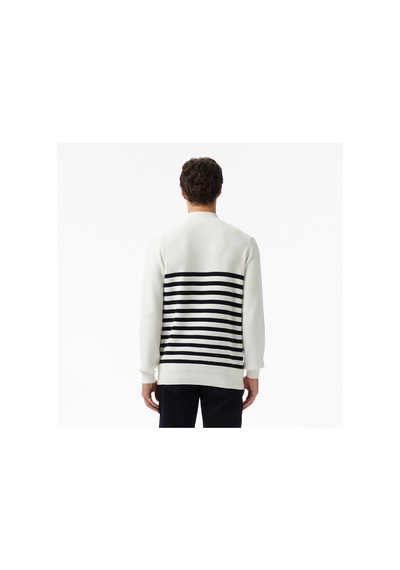 Nautica Erkek Krem Classic Fit Kazak Çizgili S57216t Krem