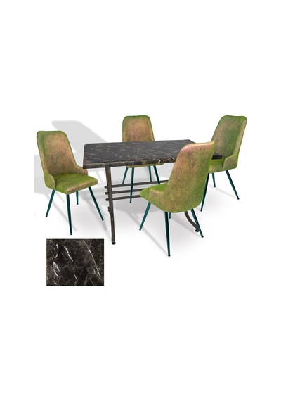 Japon - Çırağan Masa Takımı - 80x140 Werzalit, Wermodin Ve Allzalit Tabla - Teramo - Kapiçino Çok Renkli