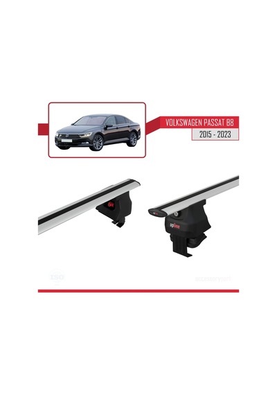 Volkswagen Passat B8 2019-2023 Arası İle Uyumlu Ace-4 Ara Atkı Tavan Barı Gri