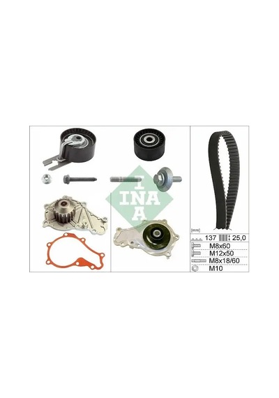 Citroen C3 Triger Seti + Devirdaim 1.6 Hdi 2006-2012 Ina 530037530
