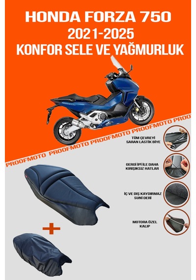 Honda Forza 750 2021 - 2025 Konfor Sele Ve Yağmurluk Kılıf